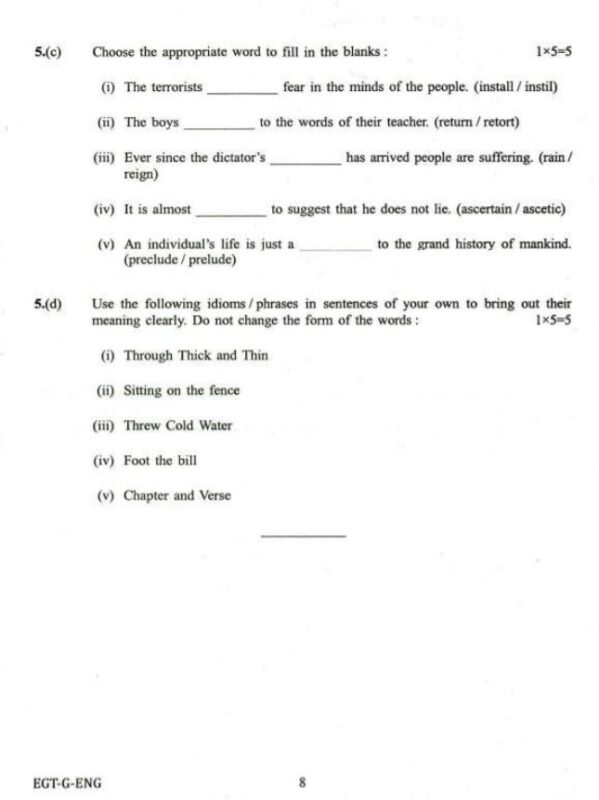 UPSC English Qualifying Question paper 2018  2