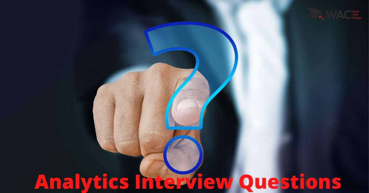 Analytics interview question