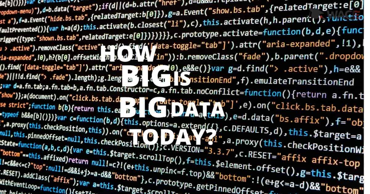 How big is big data today?