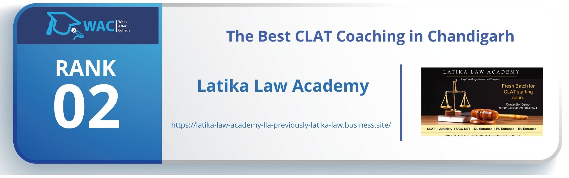 Rank 2: Latika Law Academy