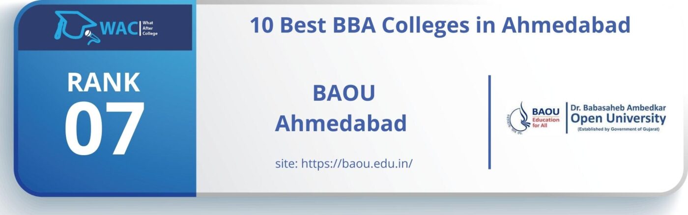 BAOU Ahmedabad BBA Courses