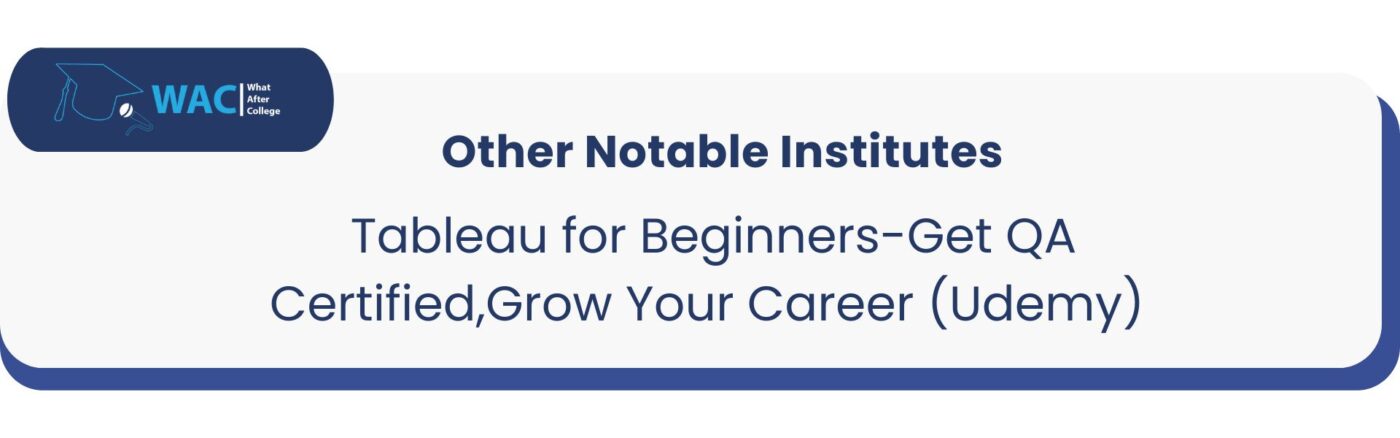 Tableau for Beginners-Get QA Certified,Grow Your Career (Udemy) 